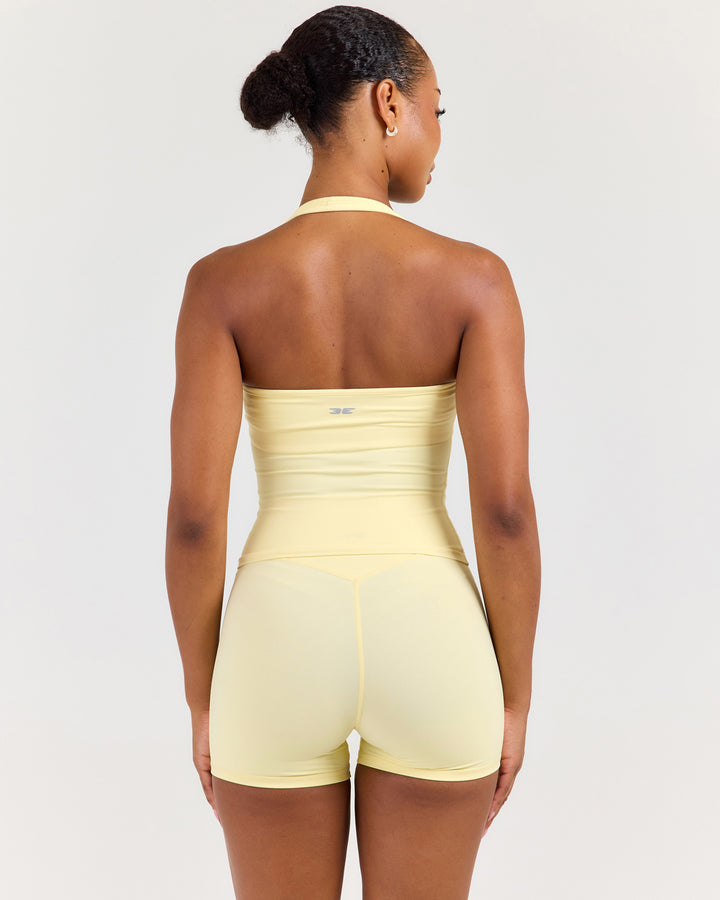 Luna Halter Tank - Butter