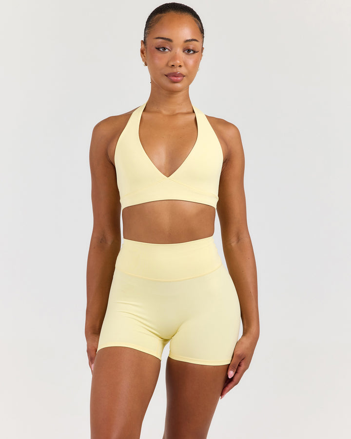 Luna Halter Bra - Butter