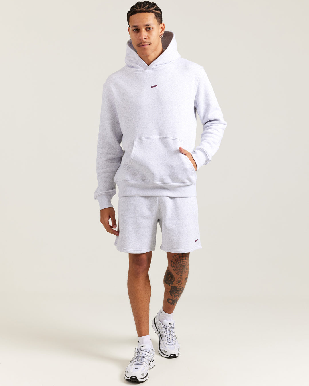 Omni Men's Shorts - Grey Marle/Cherry Cola