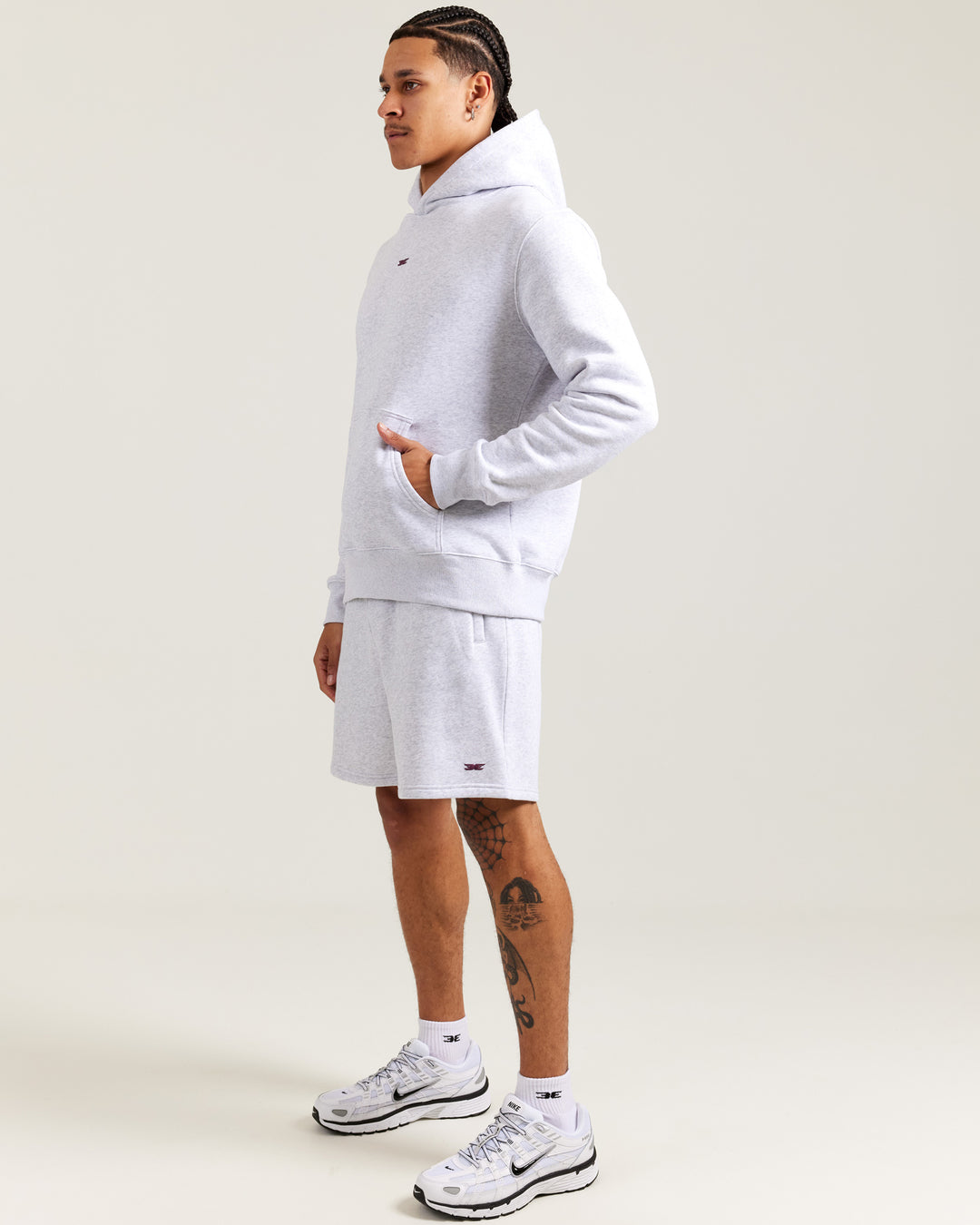 Omni Men's Shorts - Grey Marle/Cherry Cola