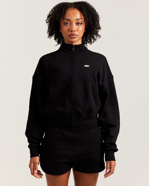 Omni Relaxed Zip Through - Black – Elite Eleven