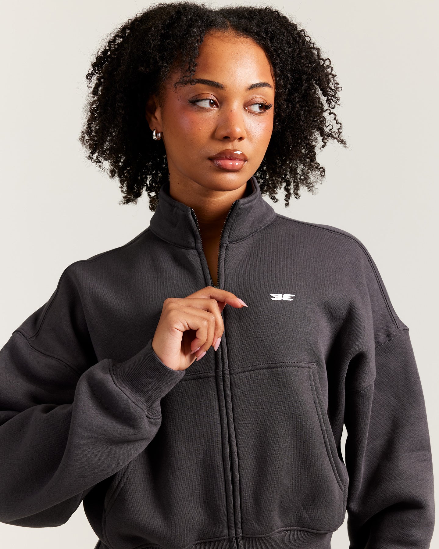 Omni Relaxed Zip Through - Charcoal – Elite Eleven