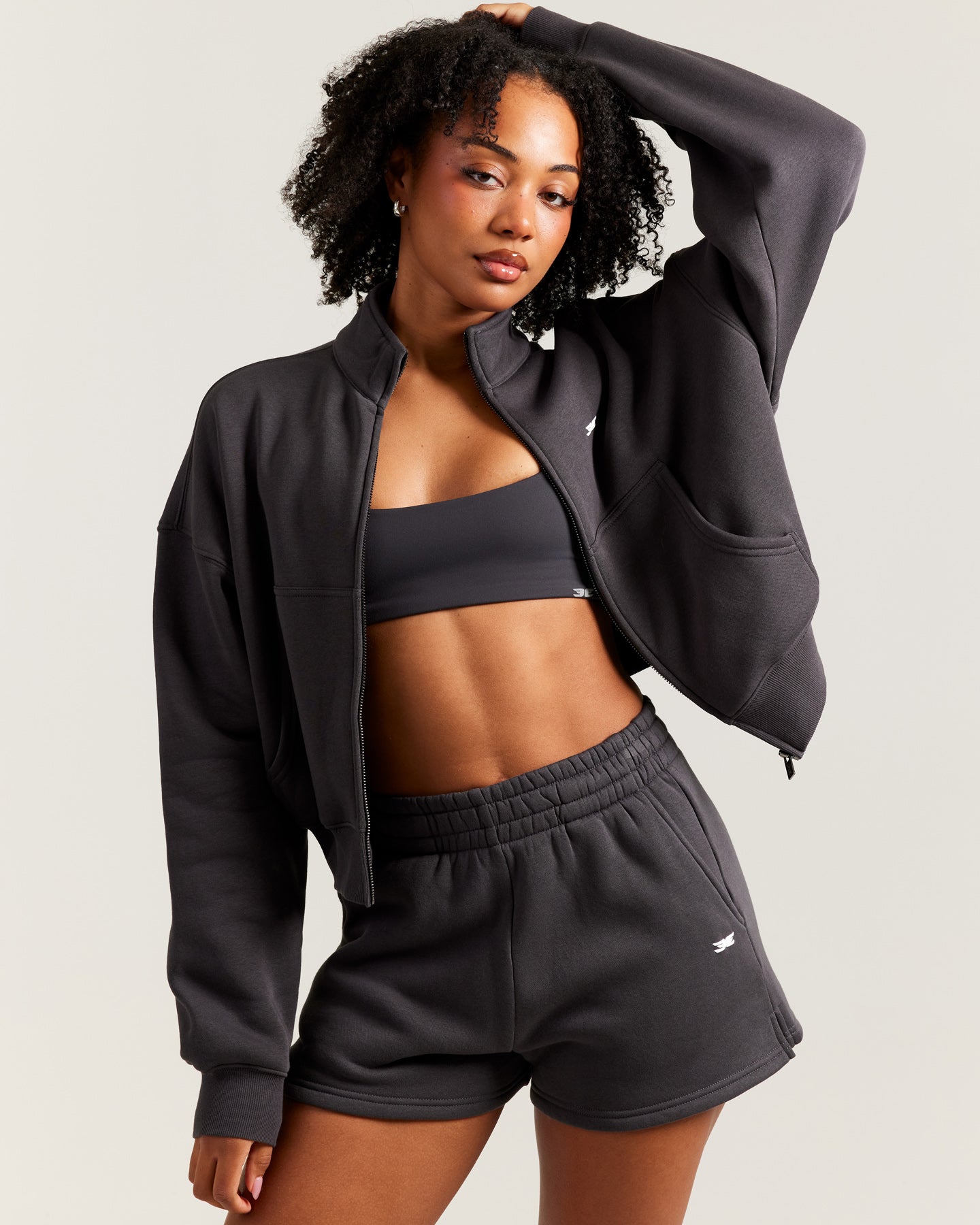 Omni Relaxed Zip Through - Charcoal – Elite Eleven