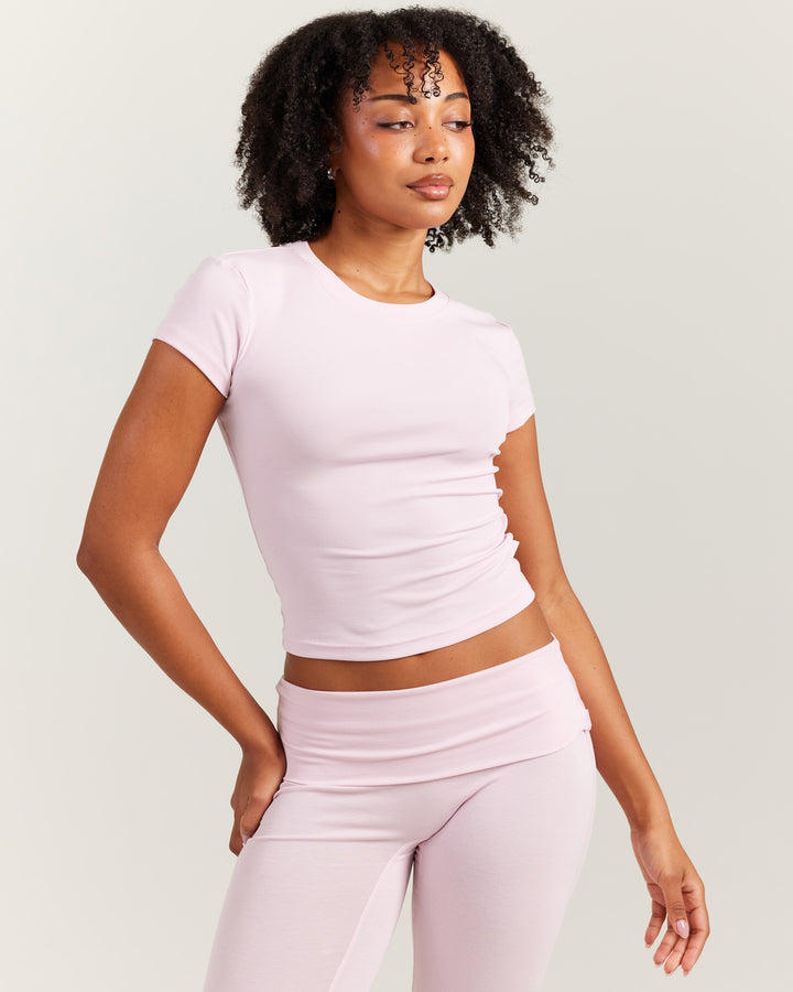 EE Lounge Tee - Baby Pink