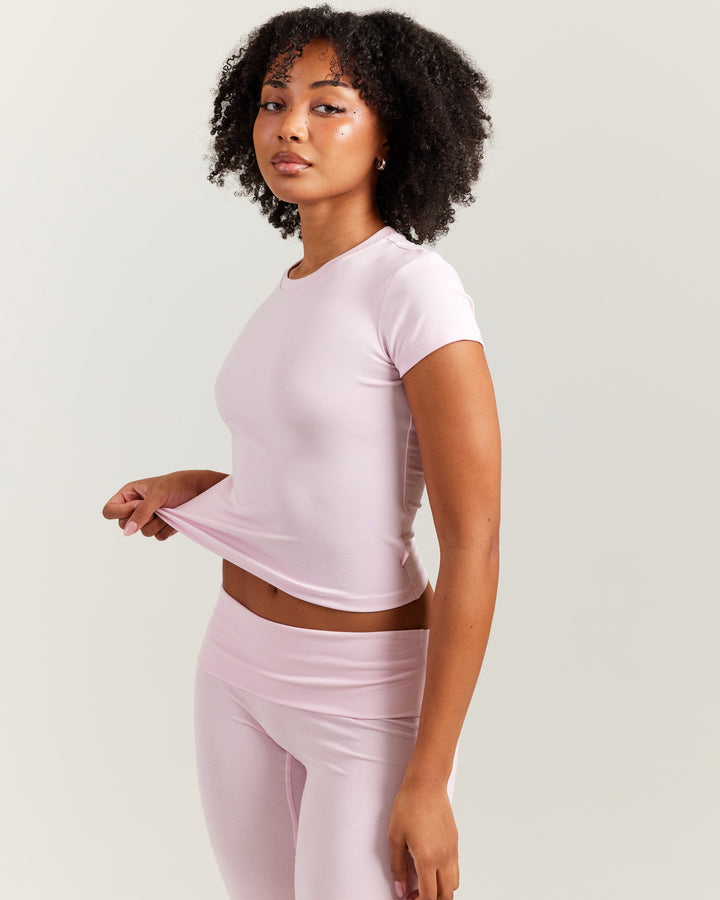 EE Lounge Tee - Baby Pink
