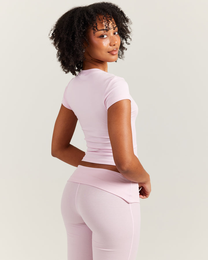 EE Lounge Tee - Baby Pink