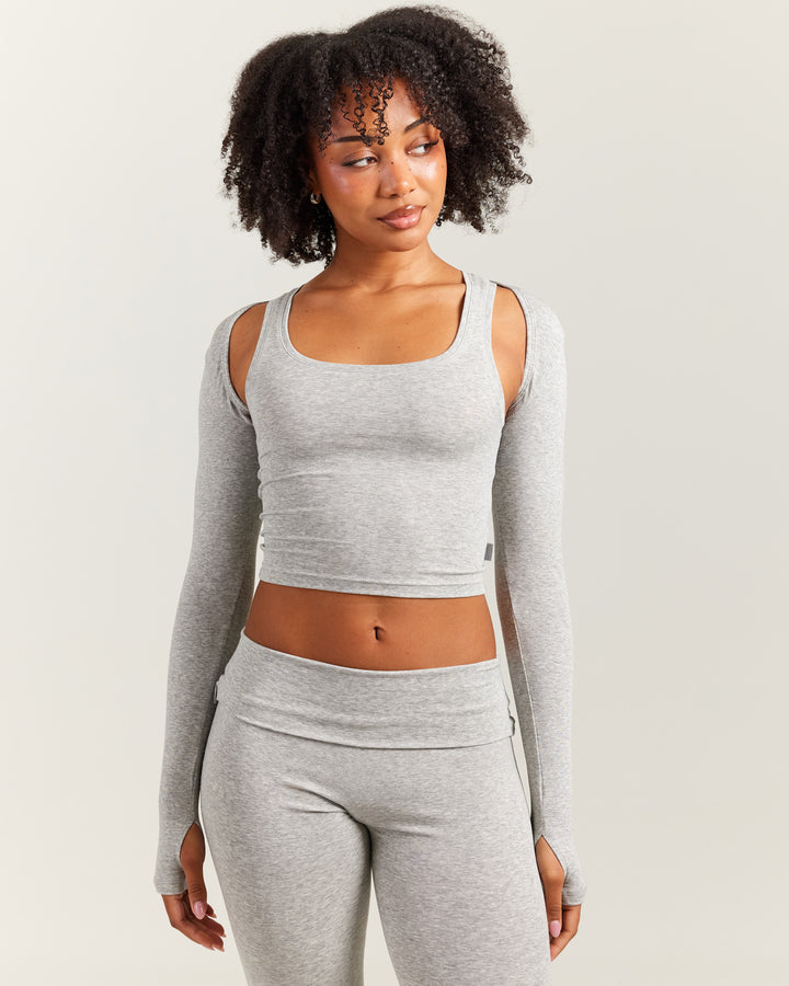 EE Lounge Shrug - Heather Grey