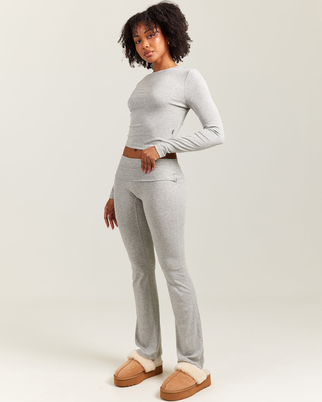 EE Lounge Fold Over Flares - Heather Grey