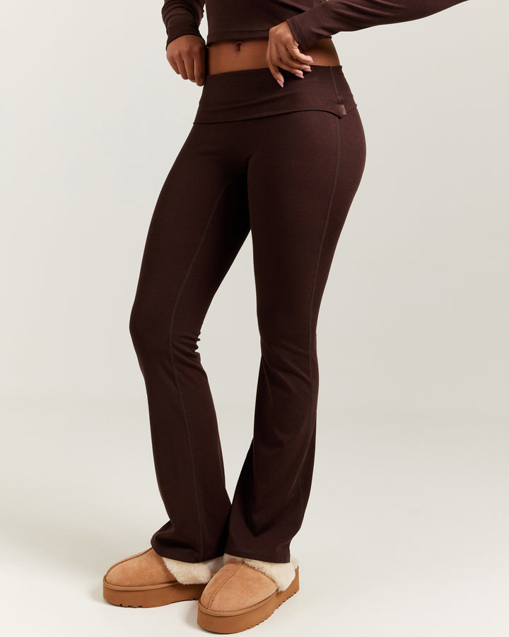 EE Lounge Fold Over Flares - Espresso