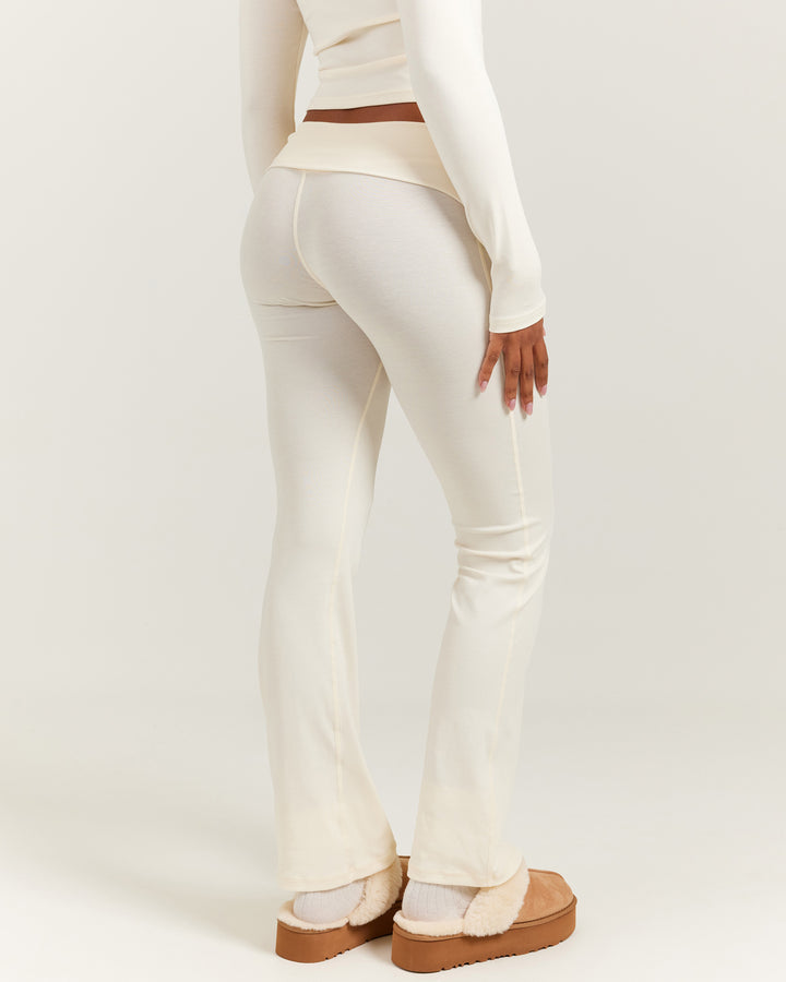 EE Lounge Fold Over Flares - Vanilla
