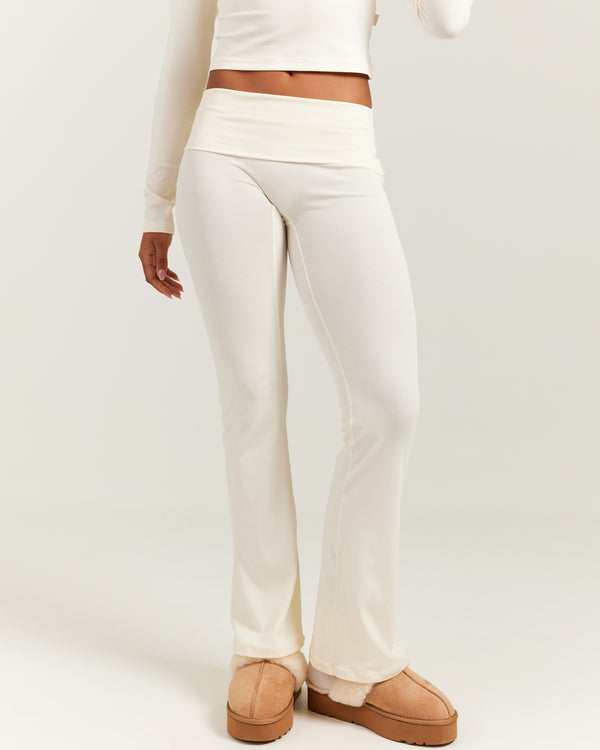 EE Lounge Fold Over Flares - Vanilla