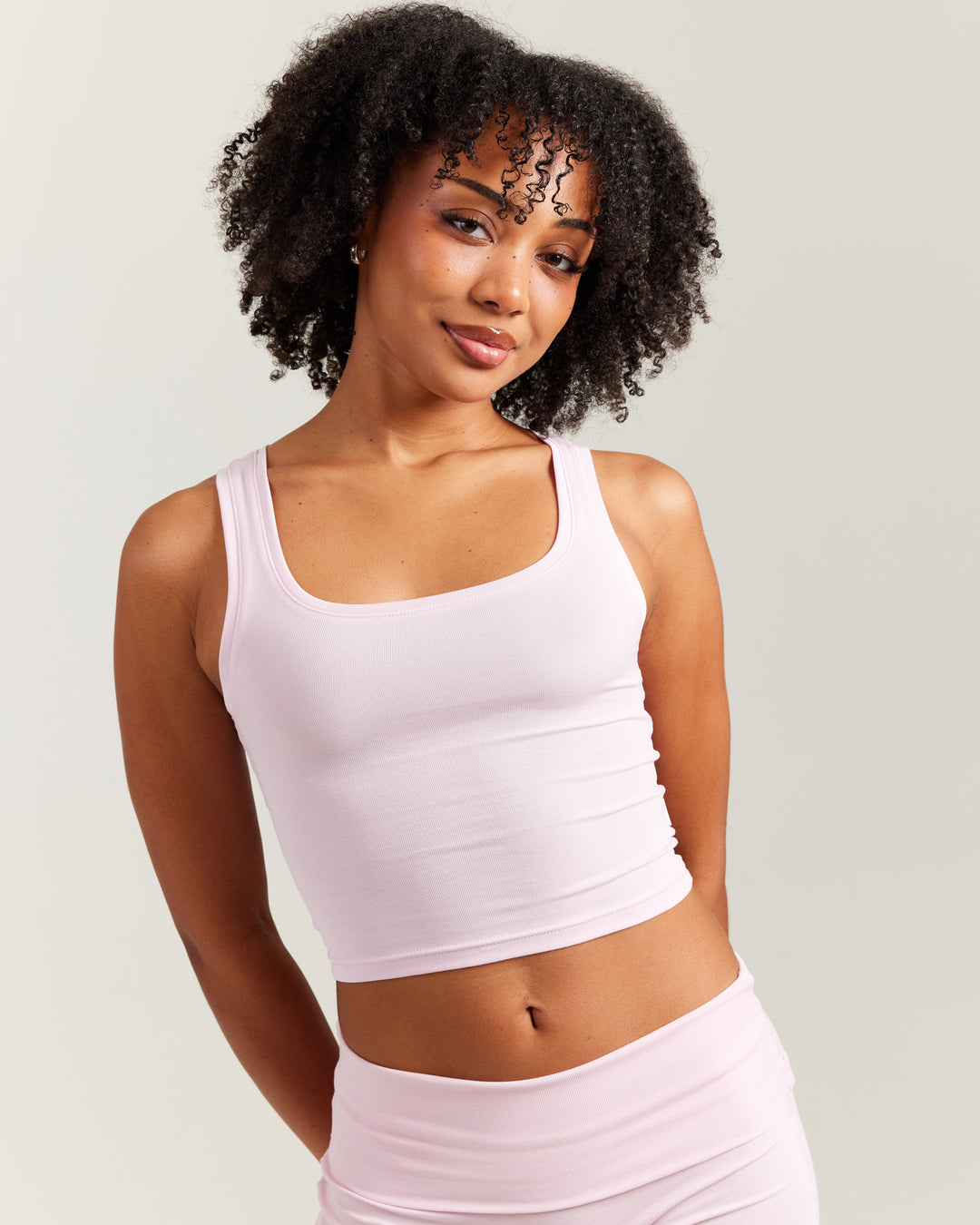 EE Lounge Singlet - Baby Pink