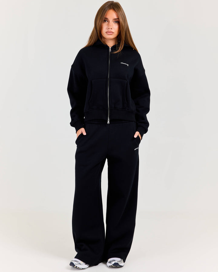 Cloudweave Wide Leg Pants - Black