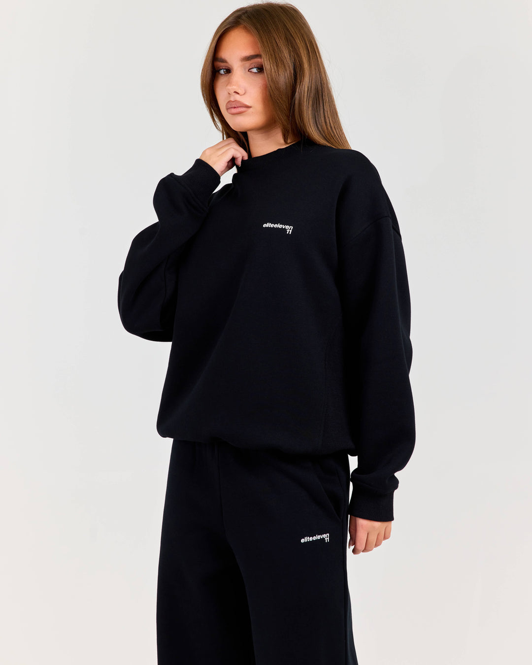 Cloudweave Relaxed Crewneck - Black