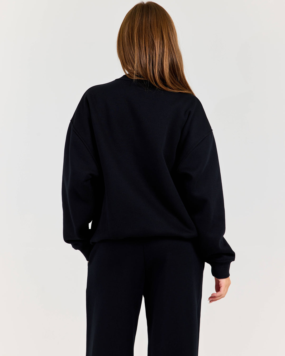 Cloudweave Relaxed Crewneck - Black