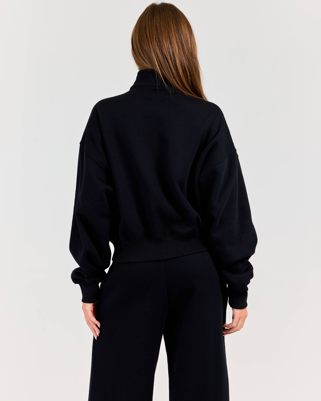 Cloudweave Relaxed Zip Through - Black