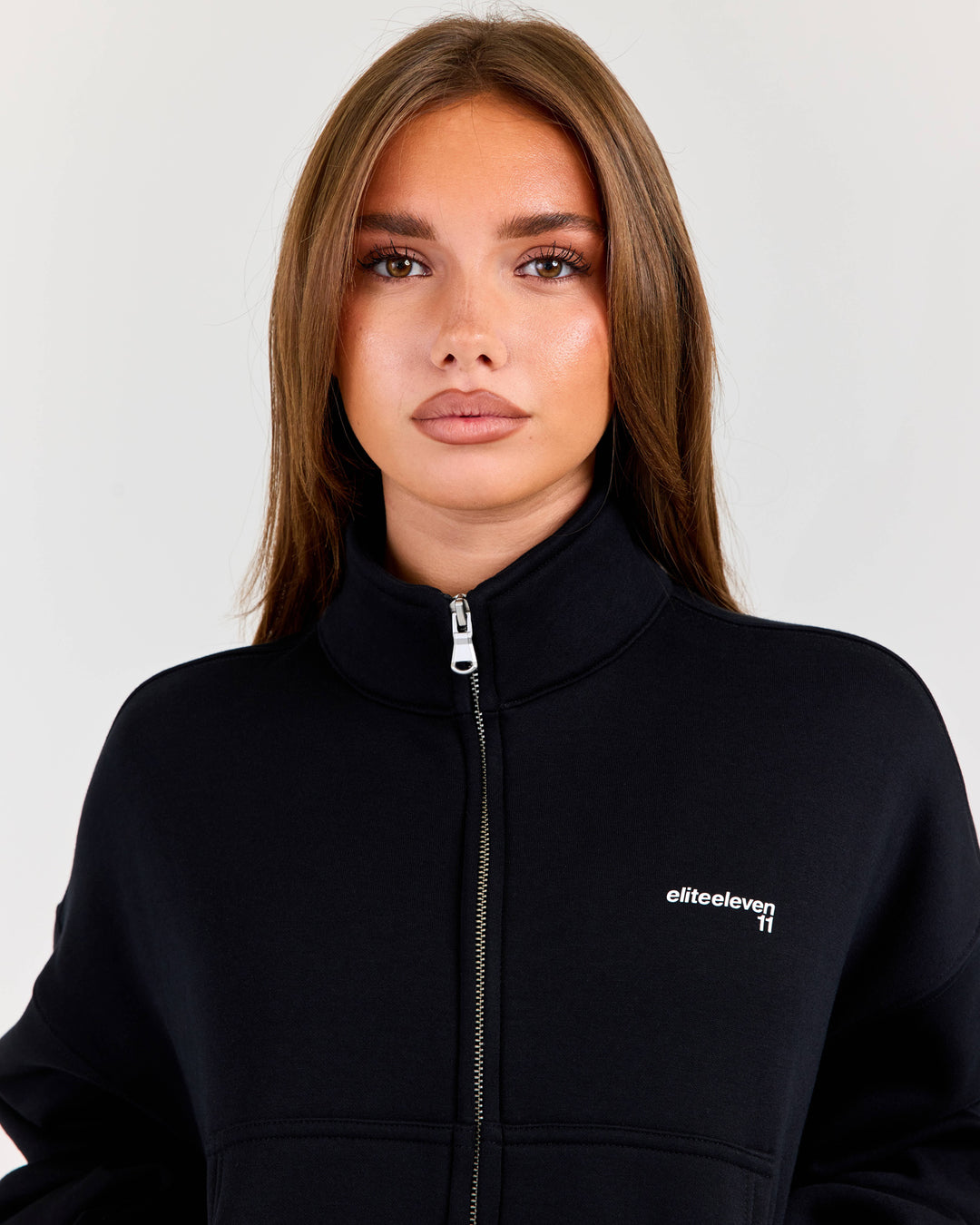 Cloudweave Relaxed Zip Through - Black