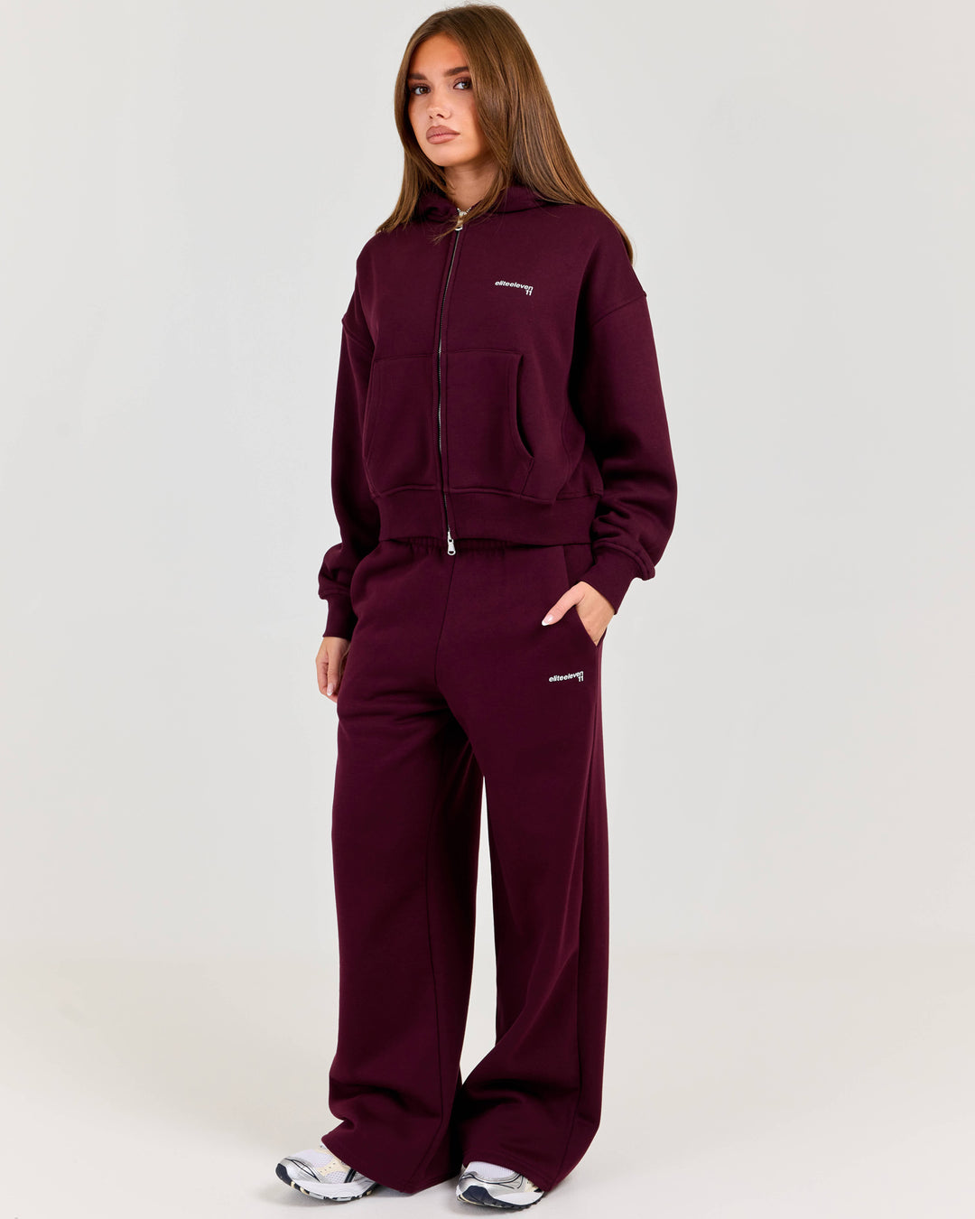 Cloudweave Wide Leg Pants - Plum