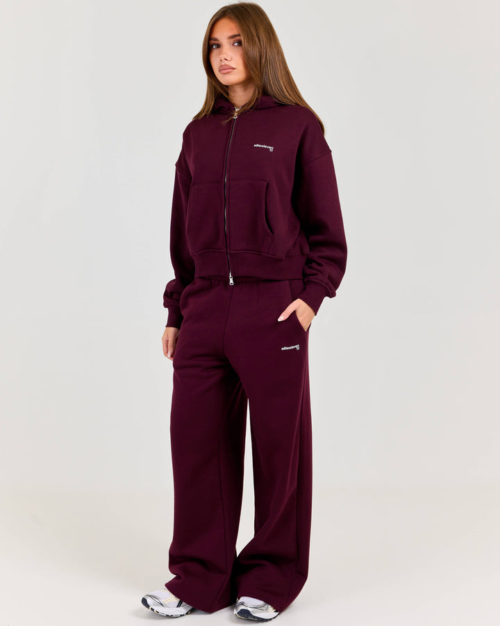 Cloudweave Wide Leg Pants - Plum