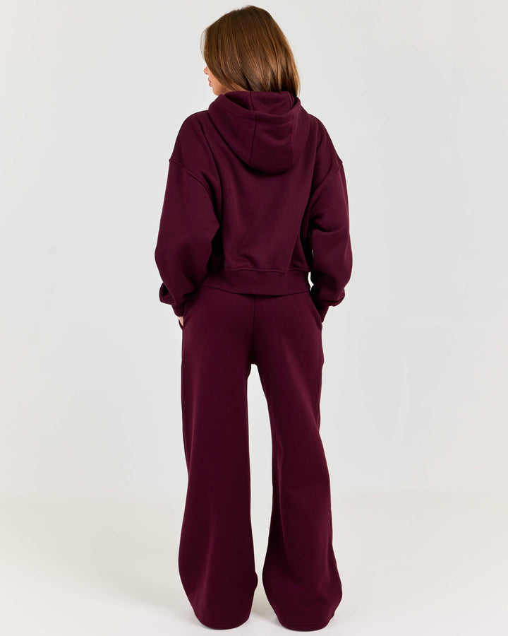 Cloudweave Wide Leg Pants - Plum
