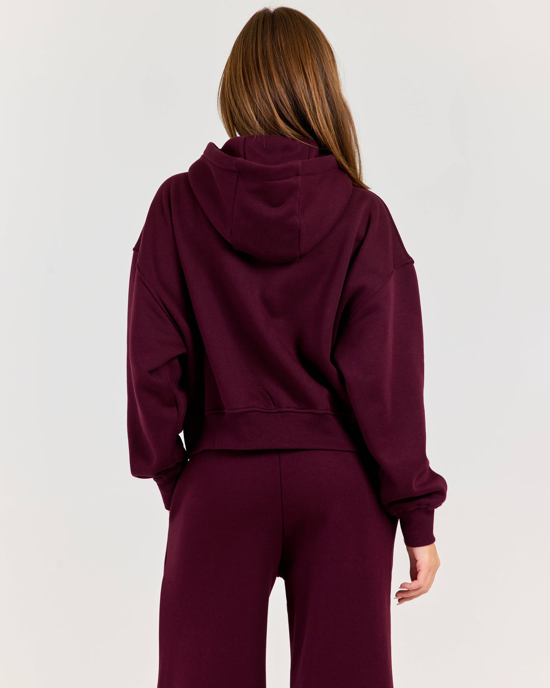 Cloudweave Zip Through Hoodie - Plum