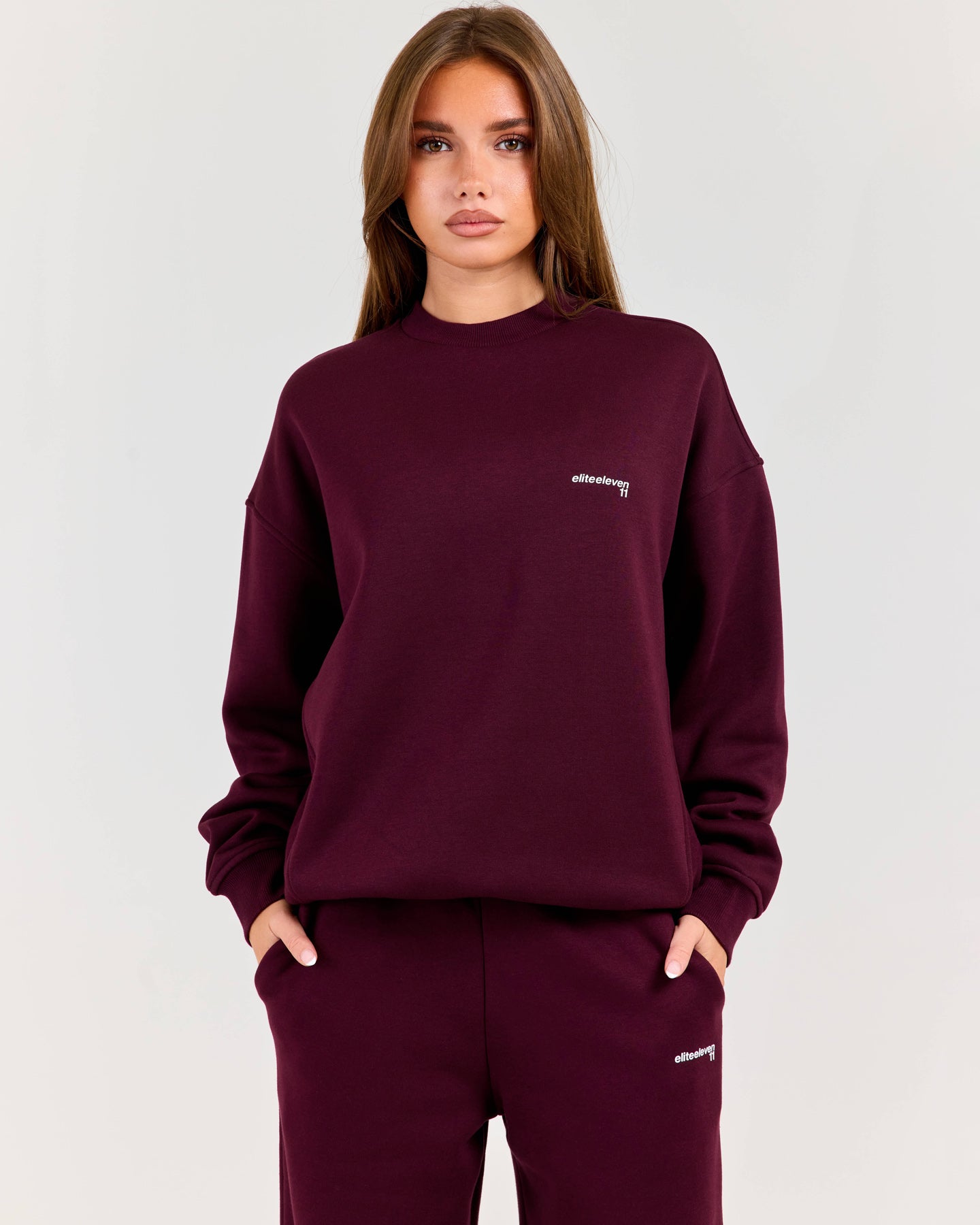 Cloudweave Relaxed Crewneck - Plum