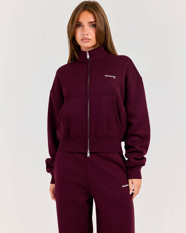 Cloudweave Relaxed Zip Through - Plum