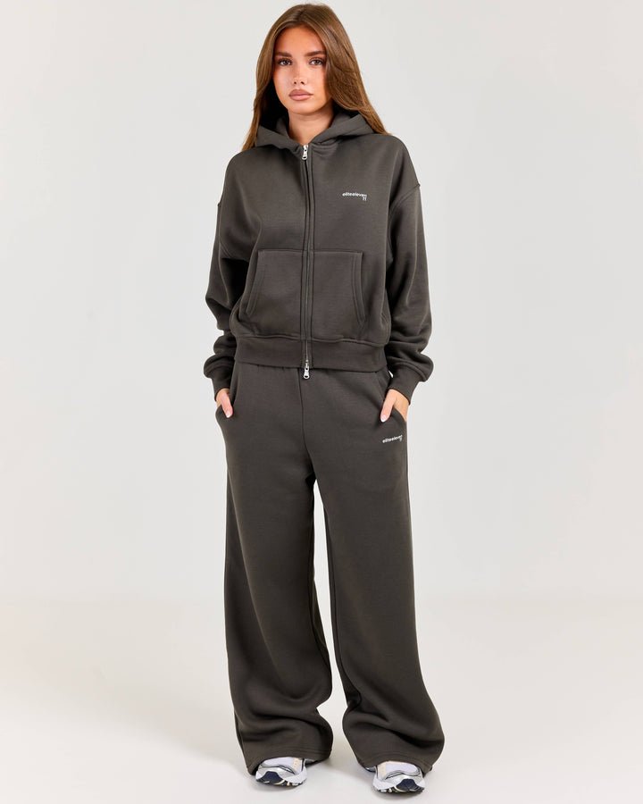 Cloudweave Wide Leg Pants - Dark Olive