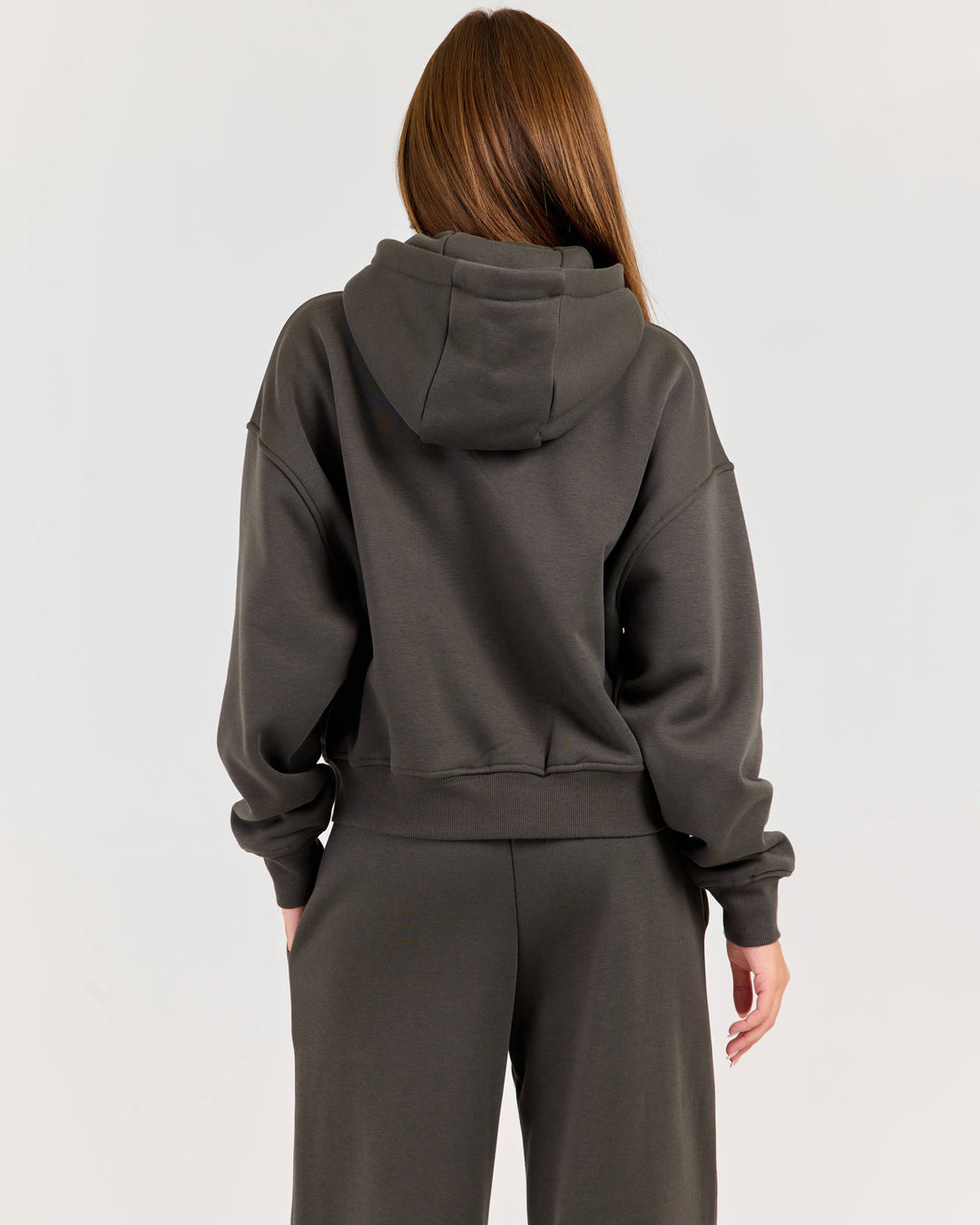 Cloudweave Zip Through Hoodie - Dark Olive