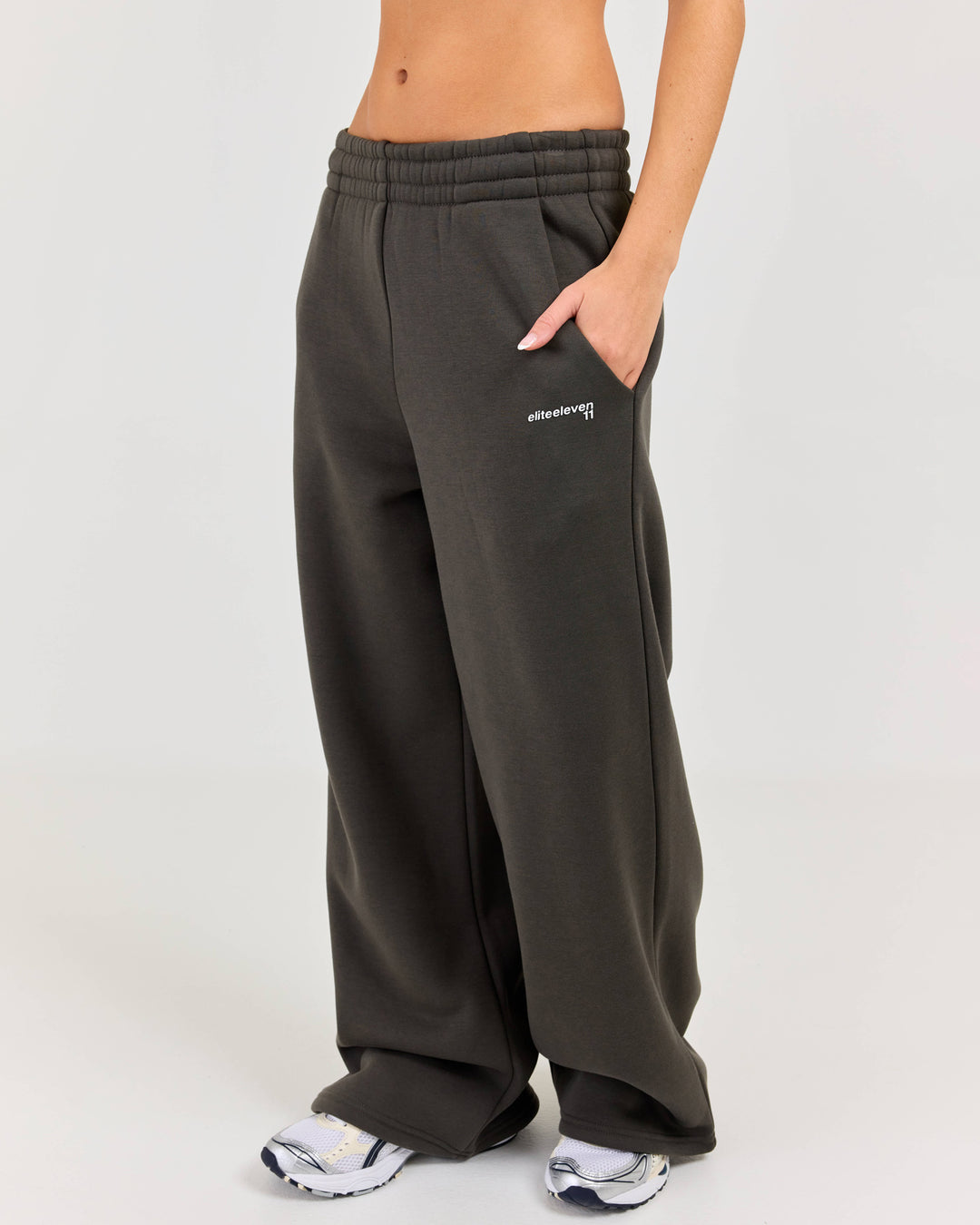 Cloudweave Wide Leg Pants - Dark Olive