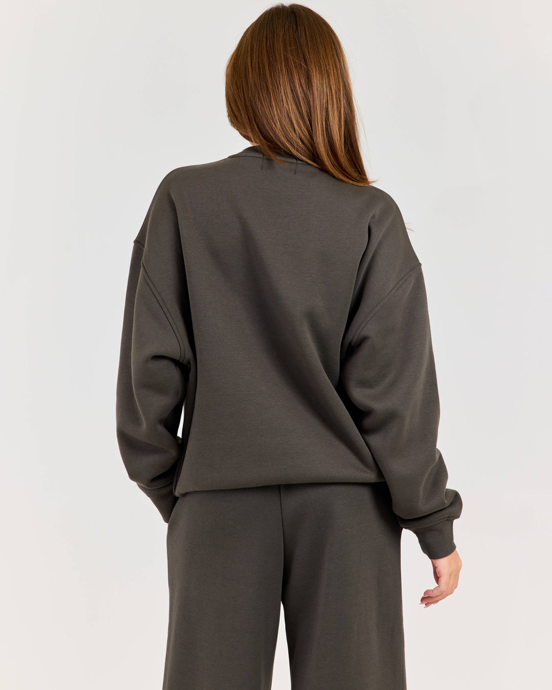 Cloudweave Relaxed Crewneck - Dark Olive