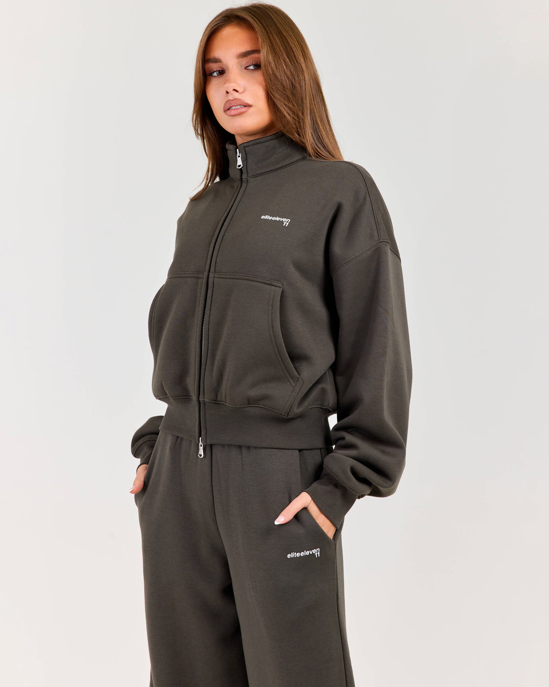 Cloudweave Relaxed Zip Through - Dark Olive
