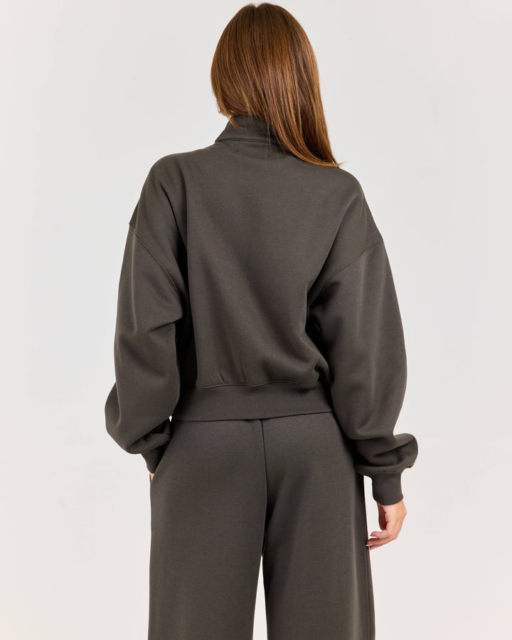 Cloudweave Relaxed Zip Through - Dark Olive
