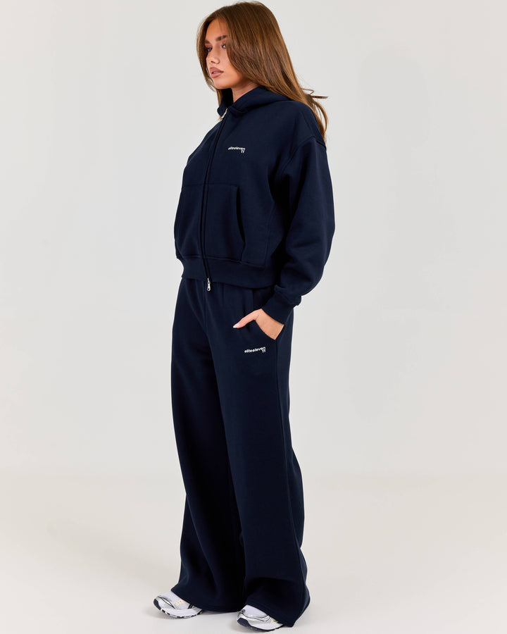 Cloudweave Wide Leg Pants - Navy