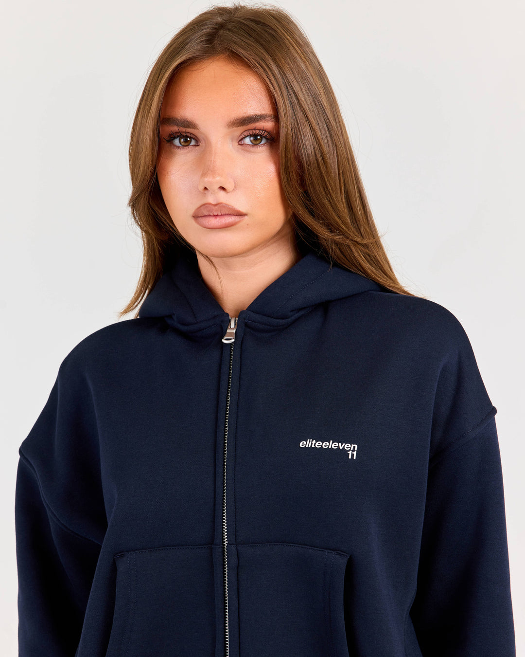 Cloudweave Zip Through Hoodie - Navy