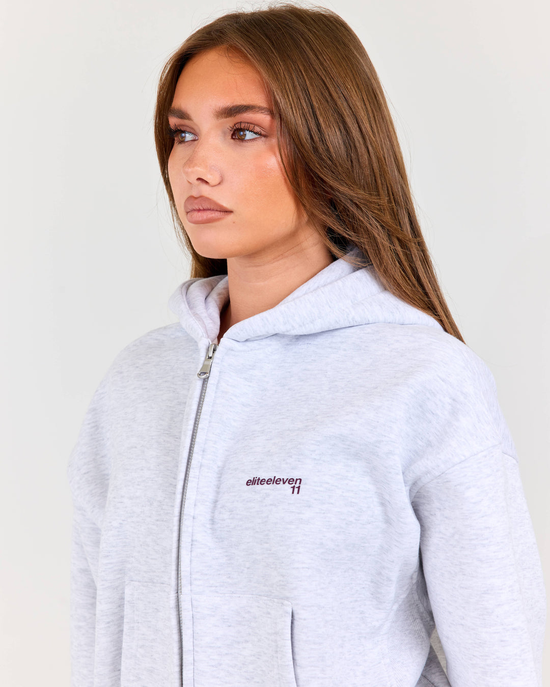Cloudweave Zip Through Hoodie - Grey Marle