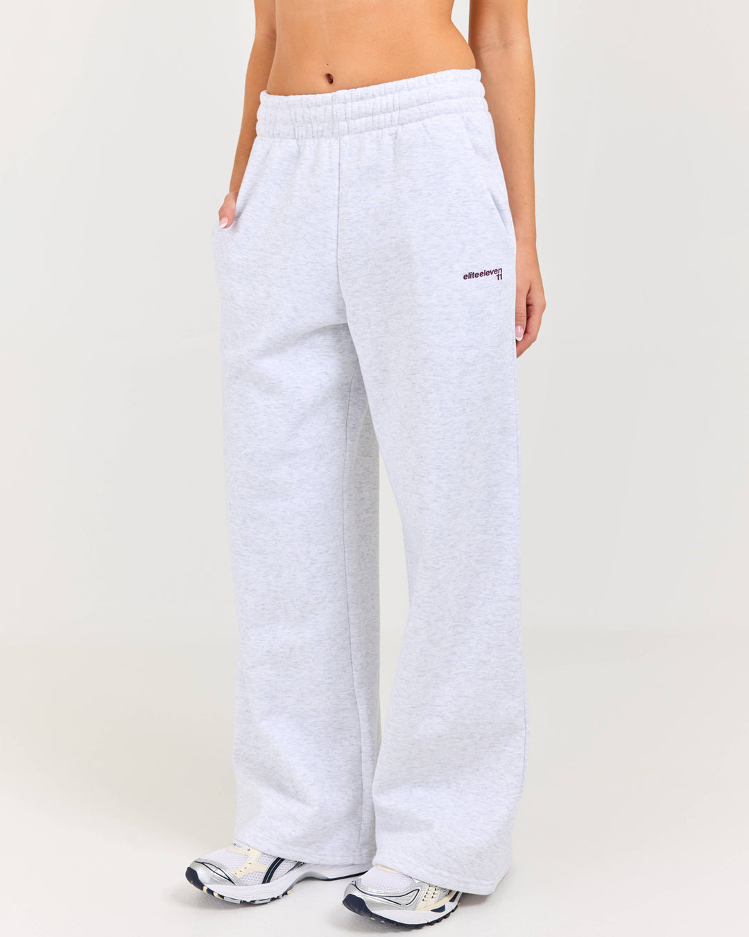 Cloudweave Wide Leg Pants - Grey Marle