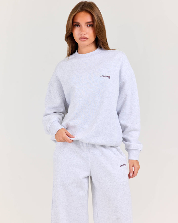 Cloudweave Relaxed Crewneck - Grey Marle