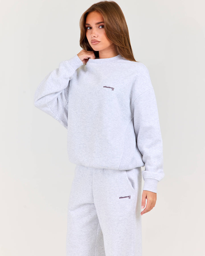 Cloudweave Relaxed Crewneck - Grey Marle