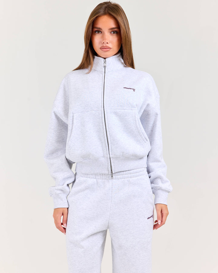 Cloudweave Relaxed Zip Through - Grey Marle
