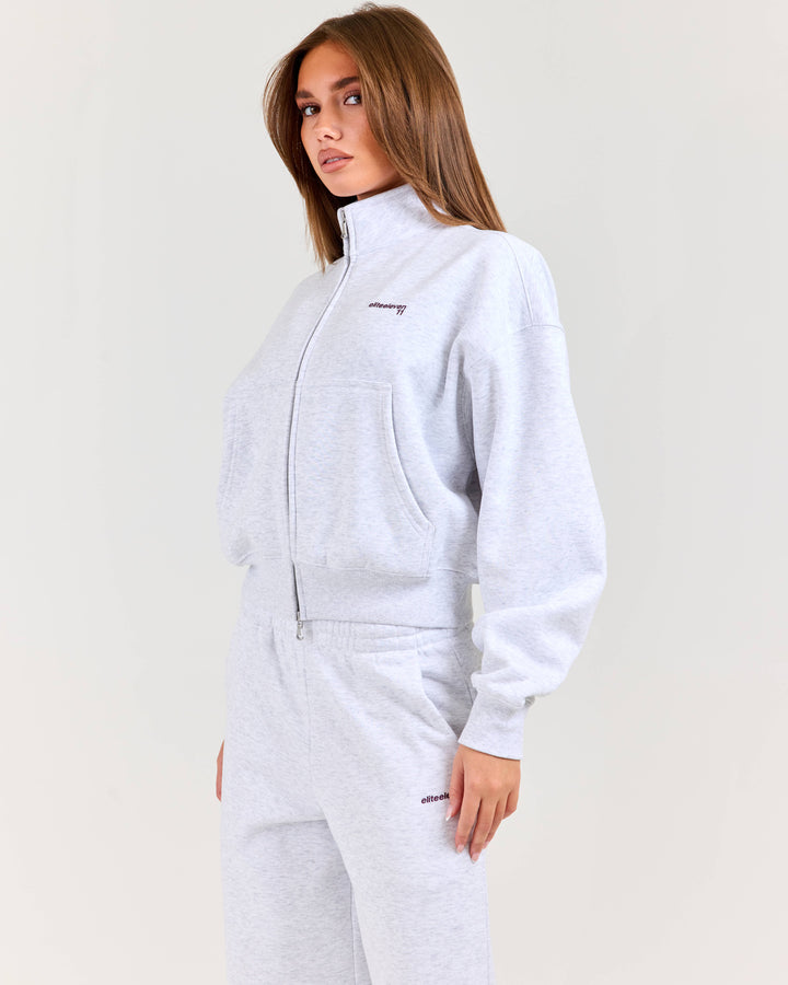 Cloudweave Relaxed Zip Through - Grey Marle