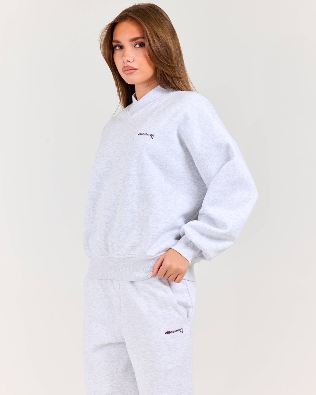 Cloudweave Relaxed V Neck - Grey Marle