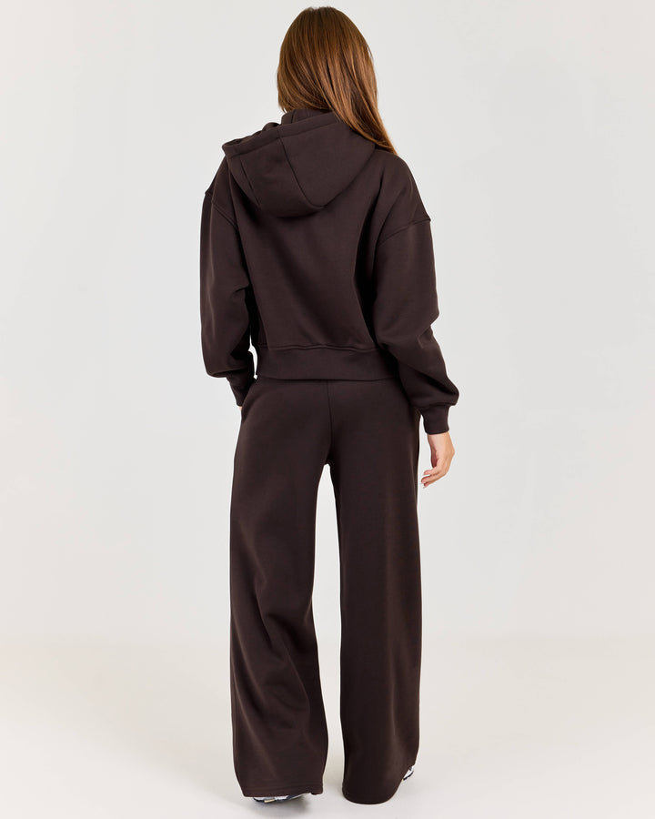 Cloudweave Wide Leg Pants - Coffee Bean