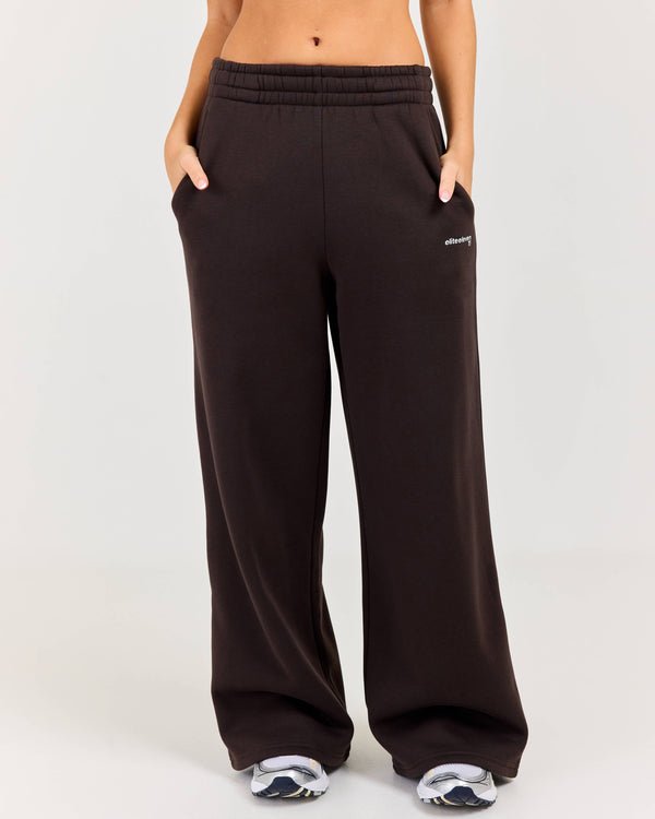 Cloudweave Wide Leg Pants - Coffee Bean