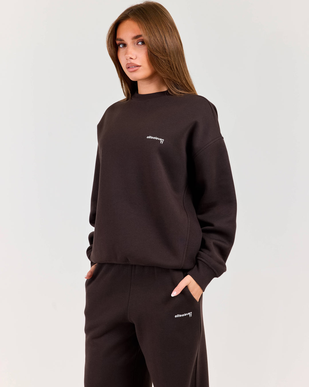 Cloudweave Relaxed Crewneck - Coffee Bean
