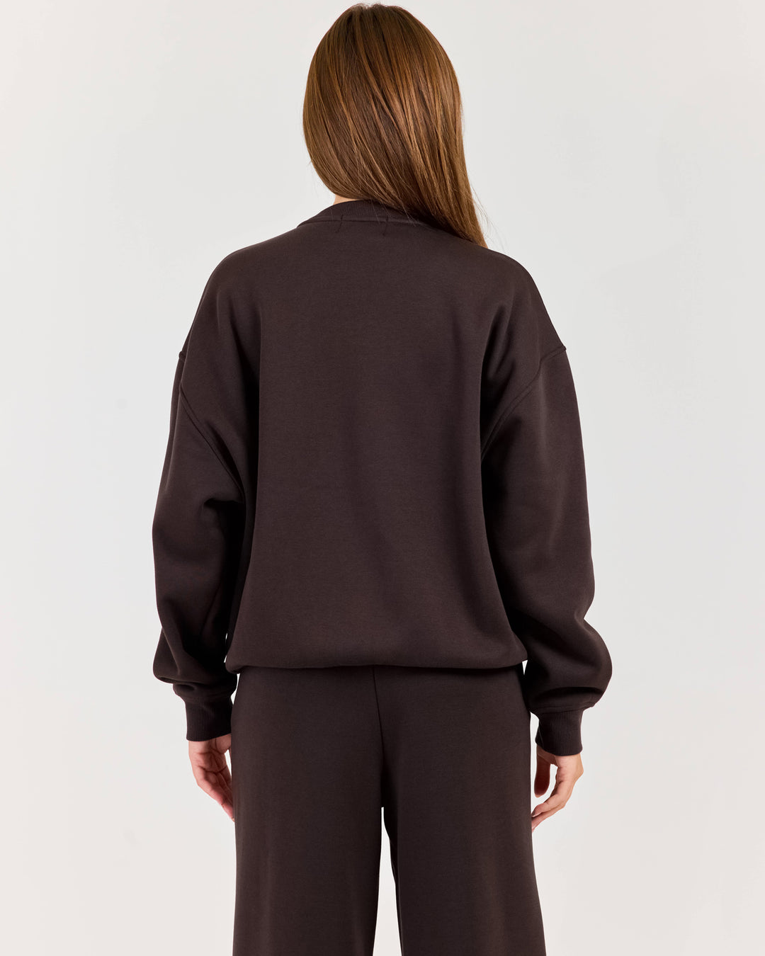 Cloudweave Relaxed Crewneck - Coffee Bean