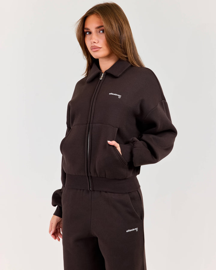 Cloudweave Bomber - Coffee Bean