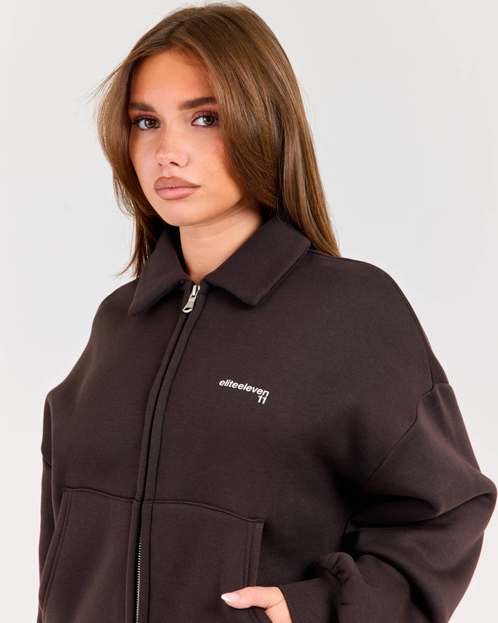 Cloudweave Bomber - Coffee Bean