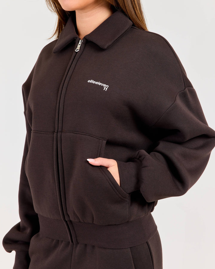Cloudweave Bomber - Coffee Bean