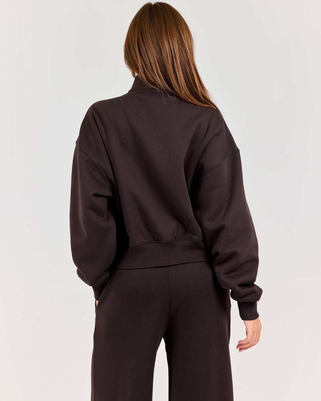 Cloudweave Relaxed Zip Through - Coffee Bean